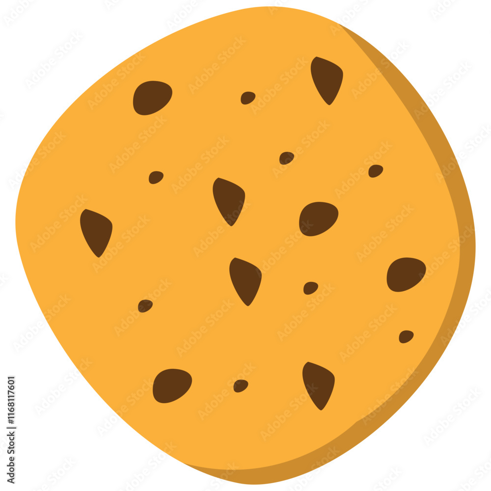 Chocolate Biscuit Dessert. Chocolate cookies and gingerbread biscuits desserts vector. Vector illustration of sweet cookies with chocolate pieces. Illustration for the site, menu and other things. Chocolate Biscuit Dessert. Chocolate cookies and gingerbread biscuits desserts vector. Vector illustration of sweet cookies with chocolate pieces. Illustration for the site, menu and other things.