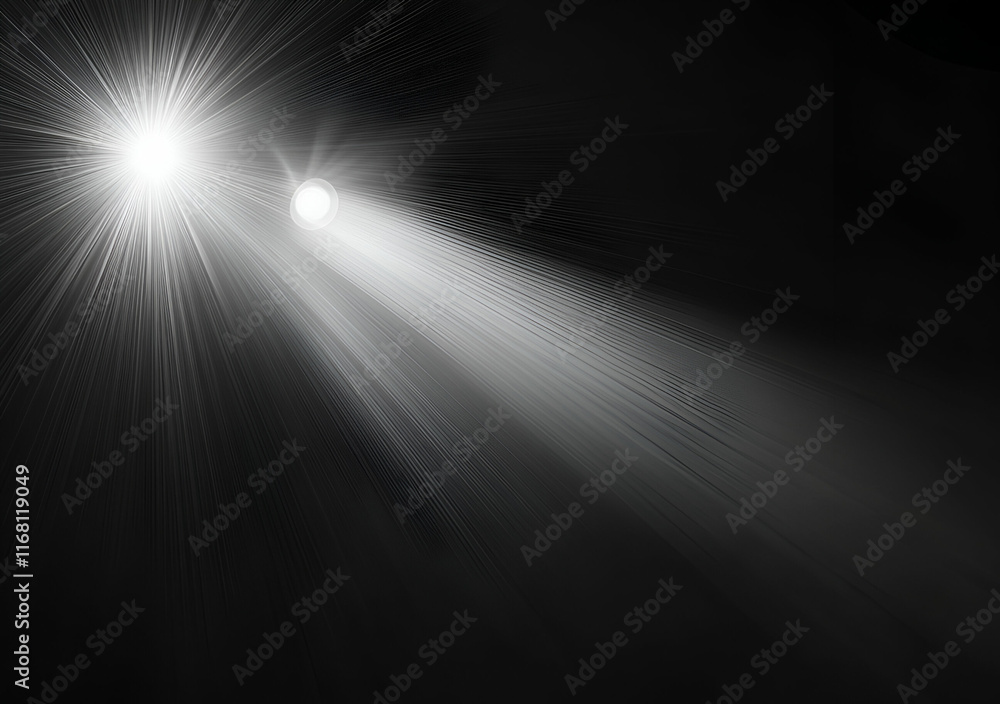 Luminous Beam: A Dramatic Light Ray Streaking Across a Dark Canvas Luminous Beam: A Dramatic Light Ray Streaking Across a Dark Canvas