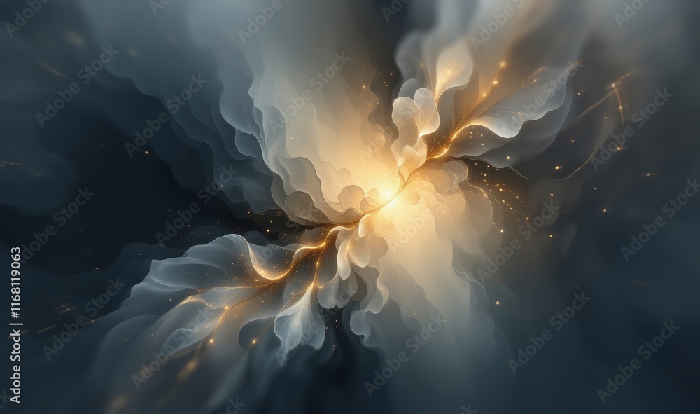 Fototapeta premium Abstract background. Golden background. Golden light, sun rays, gold flare. Light flashes. Golden shining light effect. Bright sun sparkles with stars and sparkles.