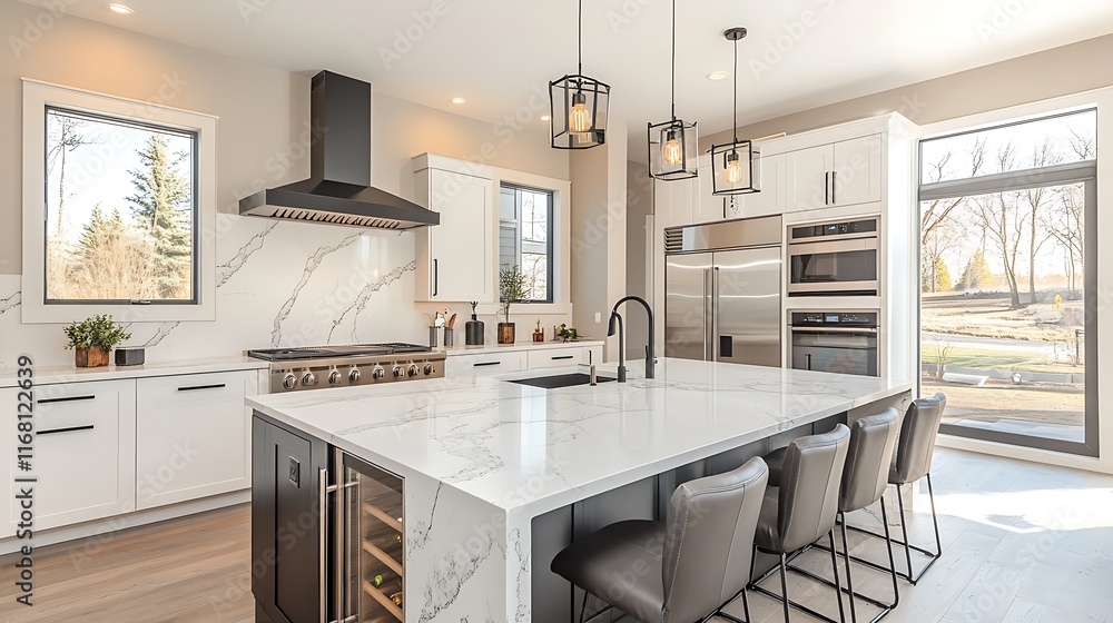 Bright modern kitchen design inspiration for residential interiors