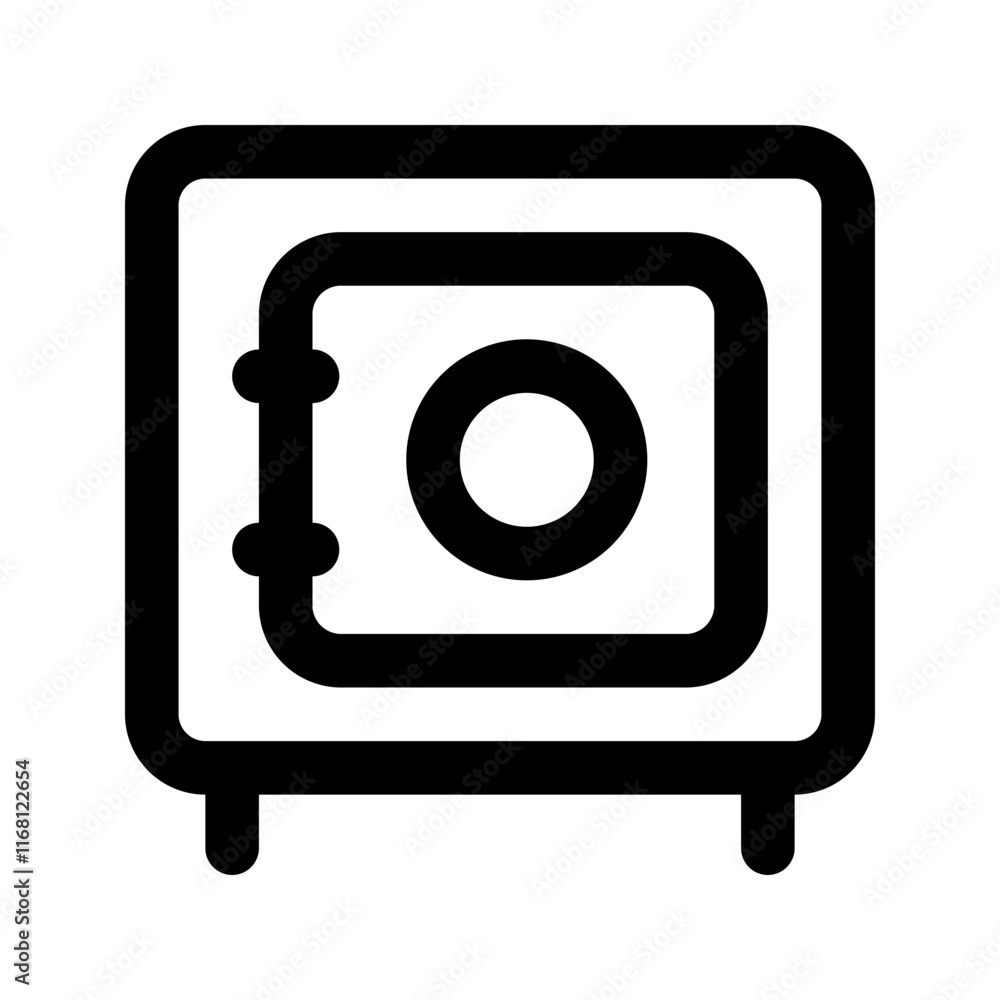 safe box line icon safe box line icon
