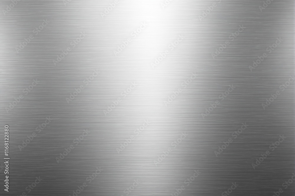 Silver brushed metallic texture with fine horizontal lines, smooth finish, on a plain background. Concept of sleek, industrial design. Ai generative Silver brushed metallic texture with fine horizontal lines, smooth finish, on a plain background. Concept of sleek, industrial design. Ai generative