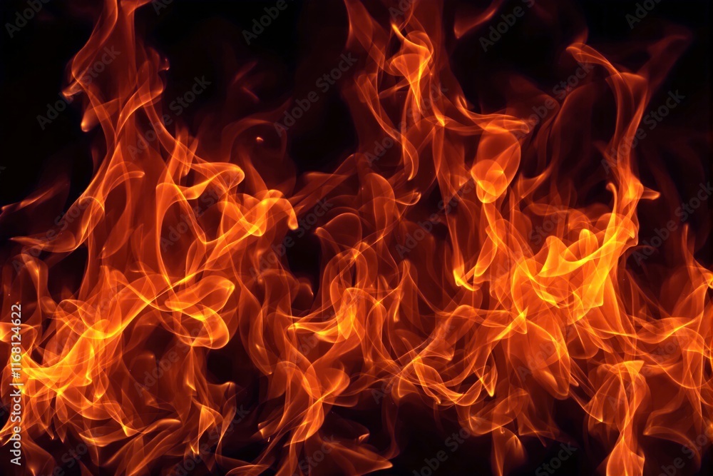 Vibrant orange flames dancing energetically against a dark background, creating a dynamic and energetic concept of fire and heat. Ai generative Vibrant orange flames dancing energetically against a dark background, creating a dynamic and energetic concept of fire and heat. Ai generative