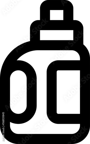 UI Detergent Vector Icon Illustration. Line Style