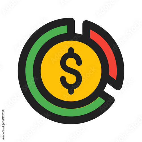 budgeting line color icon