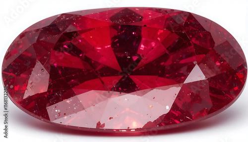 Magnificent Oval Ruby Gemstone: A Jewel of Deep Red Hues photo