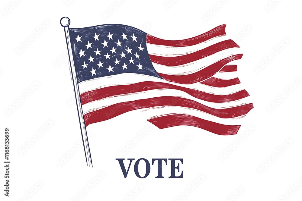 Fototapeta premium United States Election Vote