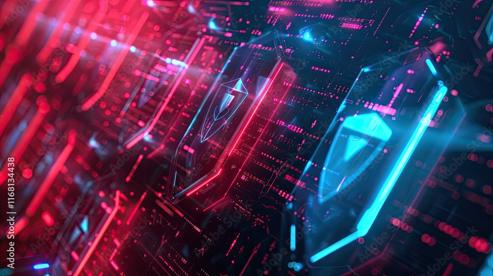 Glowing shields and barriers protecting against cyber threats in a cloud environment Glowing shields and barriers protecting against cyber threats in a cloud environment