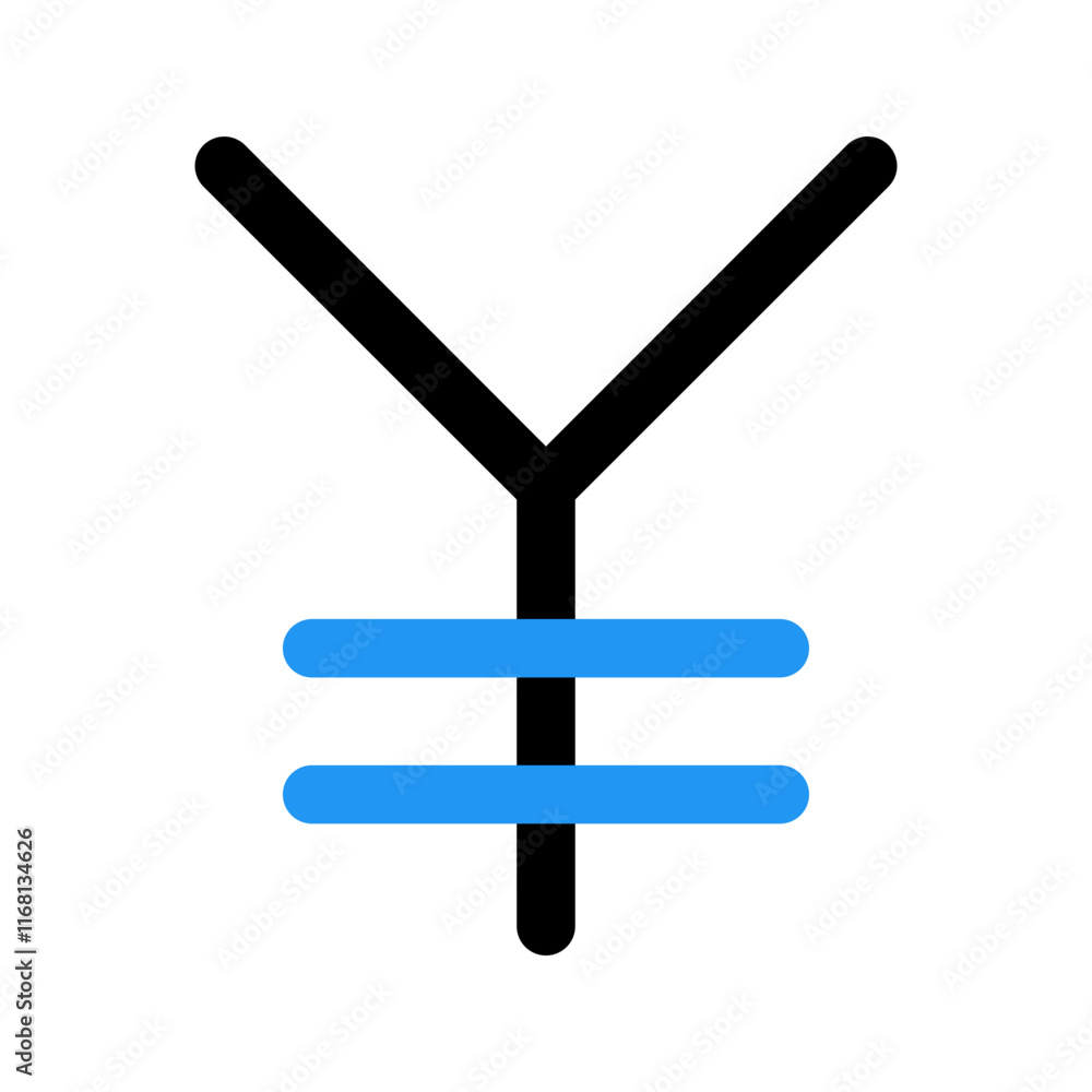 yen line color icon yen line color icon