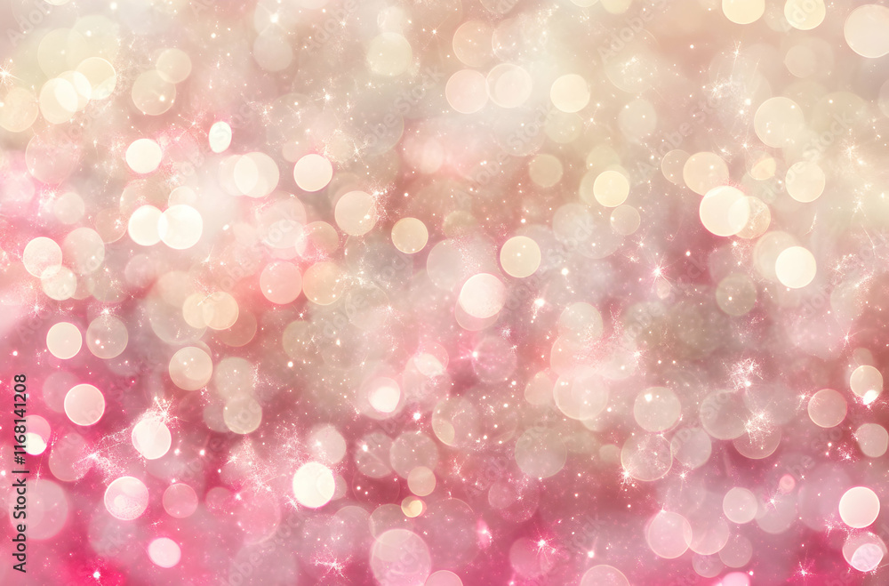 Sparkling Pink and Gold Festive Background Sparkling Pink and Gold Festive Background