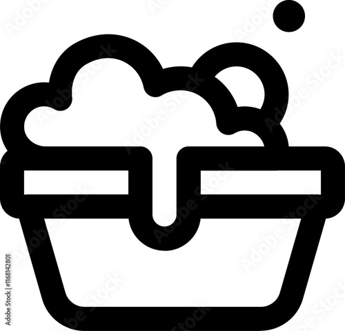 UI Wash Vector Icon Illustration. Line Style