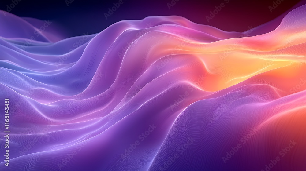 Abstract Purple and Orange Wave Pattern Background Abstract Purple and Orange Wave Pattern Background