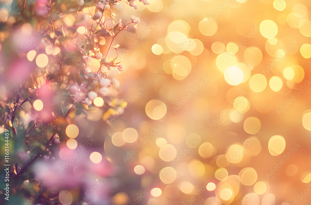 Golden Hour Blossoms: A Dreamy Springtime Scene Golden Hour Blossoms: A Dreamy Springtime Scene