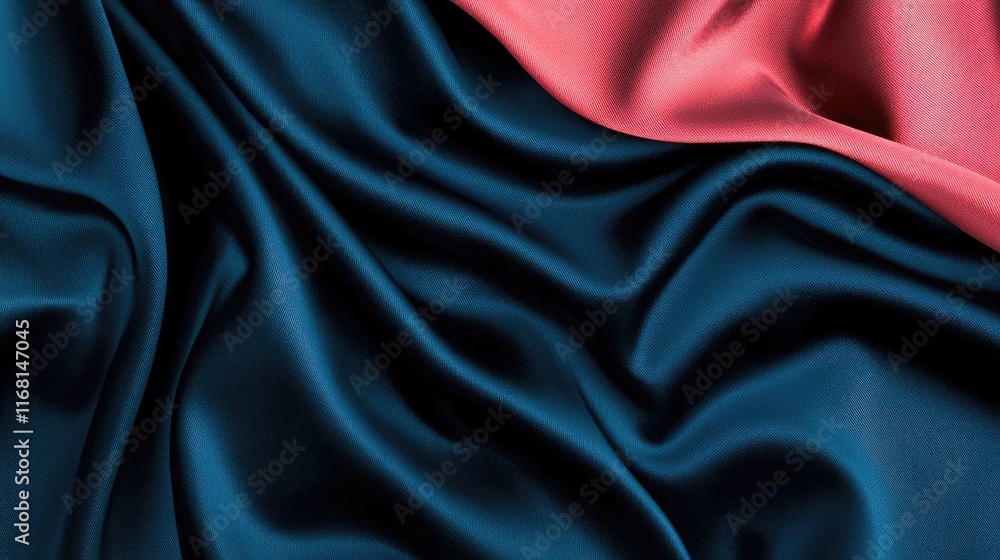 Fototapeta premium Velvet abstract background idea. Elegant, smooth fabric showcasing rich colors and flowing textures, perfect for design.