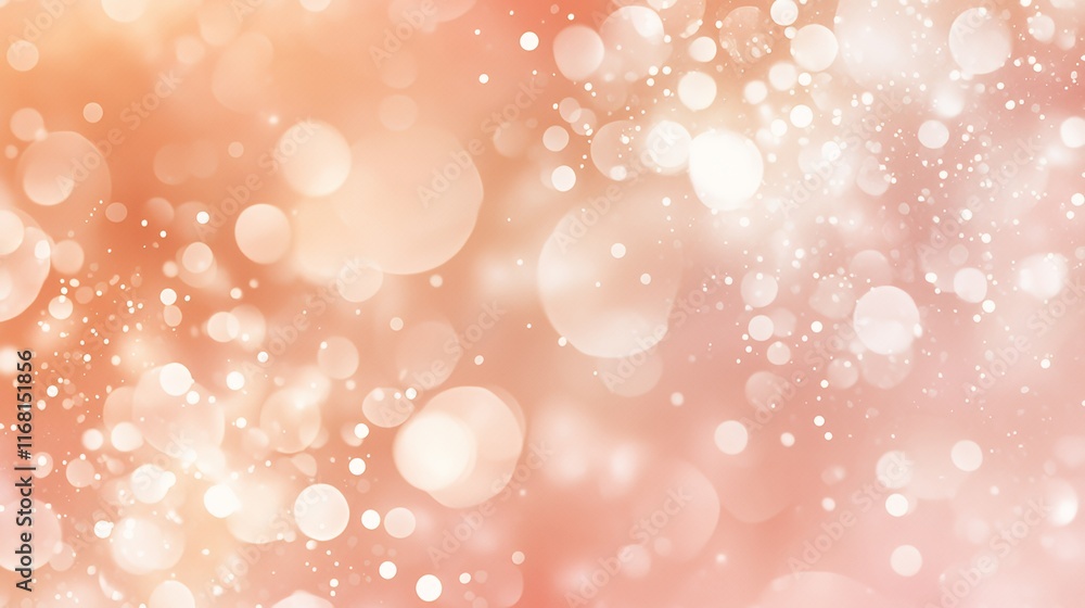 Abstract Peach Background With Sparkling Lights Abstract Peach Background With Sparkling Lights