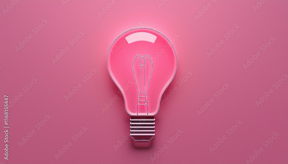 Light bulb on pink background with copy space. Glowing light bulb symbol of new idea, innovation, concept, inspiration, creativity, glowing, ideas, Light bulb on pink background with copy space. Glowing light bulb symbol of new idea, innovation, concept, inspiration, creativity, glowing, ideas,