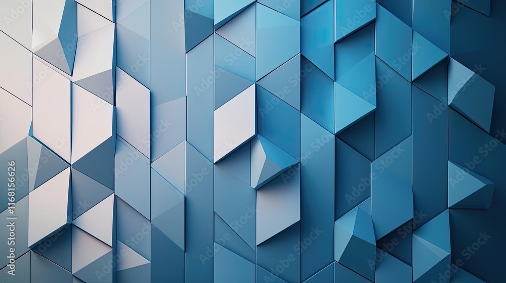 Grid abstract background concept. A modern abstract design featuring angled shapes and varying shades of blue. Grid abstract background concept. A modern abstract design featuring angled shapes and varying shades of blue.