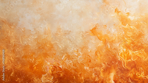 Abstract Orange and White S...