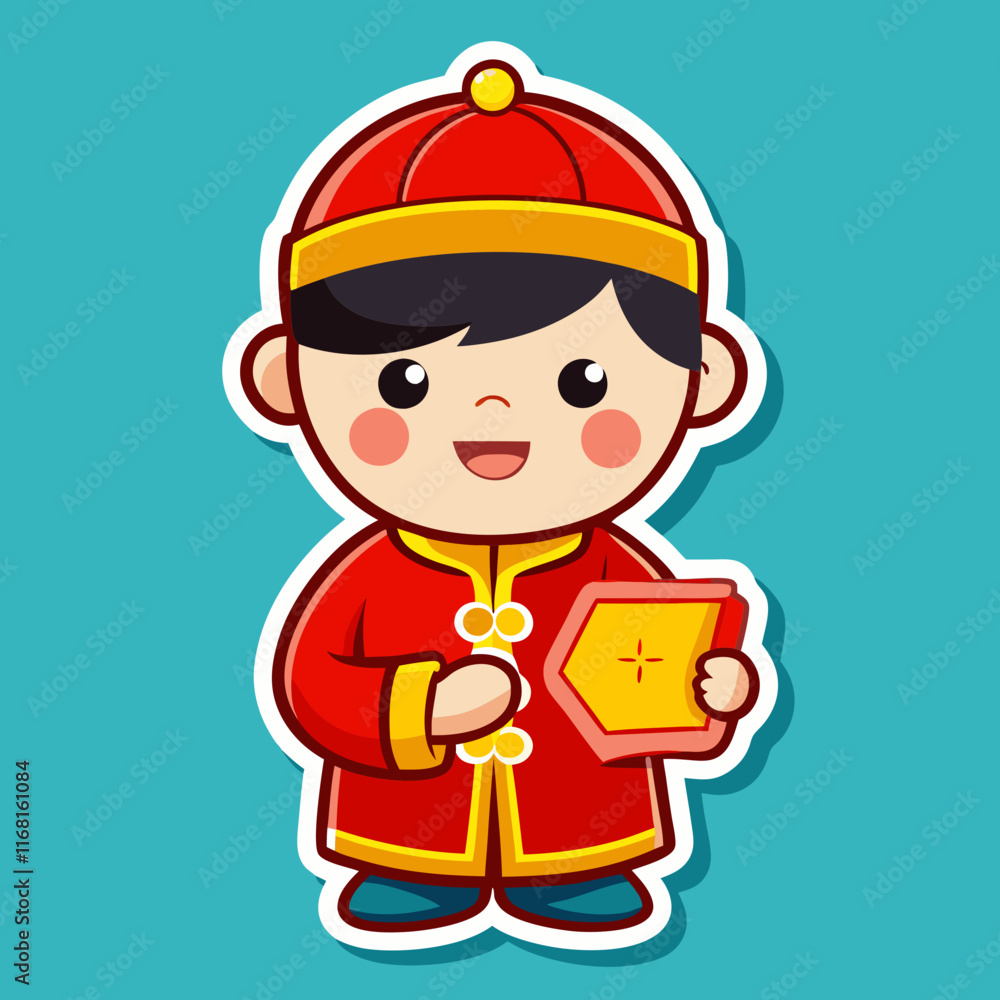cartoon illustration chinese new year cartoon illustration chinese new year