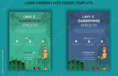 Multipurpose Lawn Care and Gardening Design Template, Perfect for Flyers, Posters, Brochures, Banners, Carousels, and Business Promotions,
lawn care garden or landscaping service flyer template.