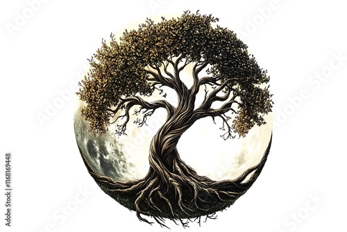 The tree of life from norse mythology photo