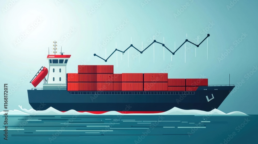 Obraz premium Trade Policies - Cargo Ship