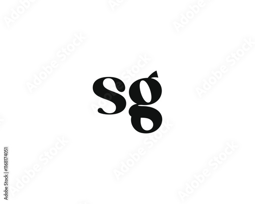 creative letter SG logo design template