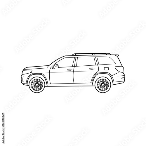 car outline on white background