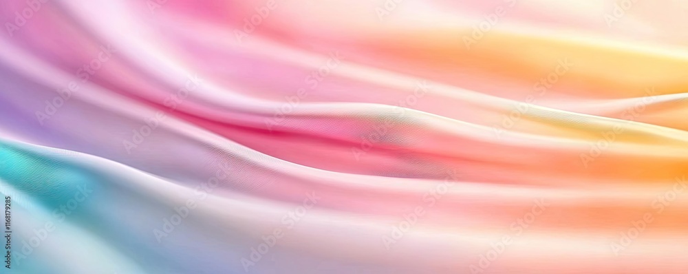 Fototapeta premium Rainbow abstract background idea. A soft gradient of pastel colors flowing smoothly, perfect for background designs.