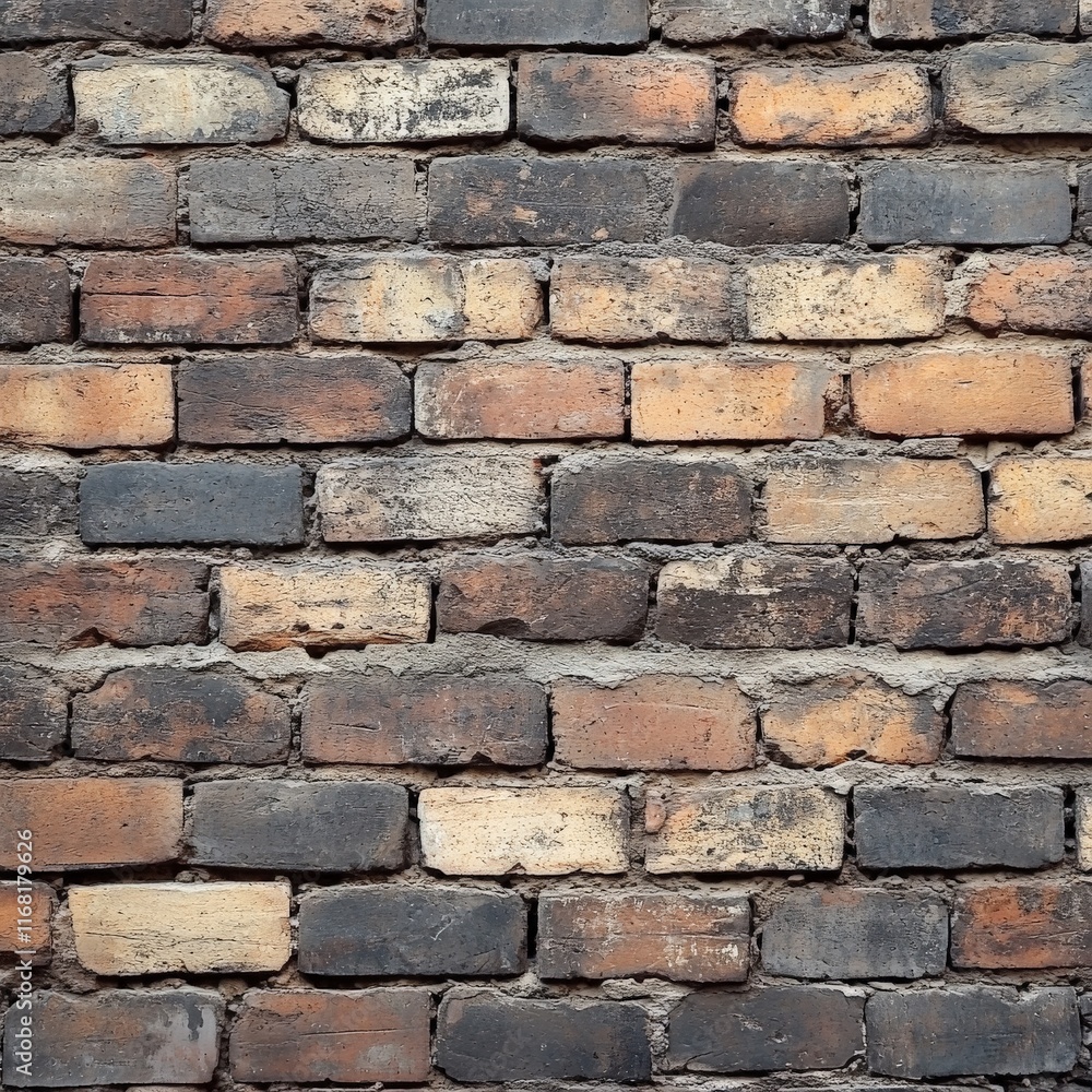 Fototapeta premium A rustic brick wall serves as textured backdrop