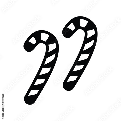 Candy cane icon