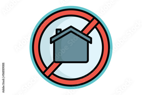 Homeless icon. colored outline icon style. icon related to charity. donation elements vector illustration