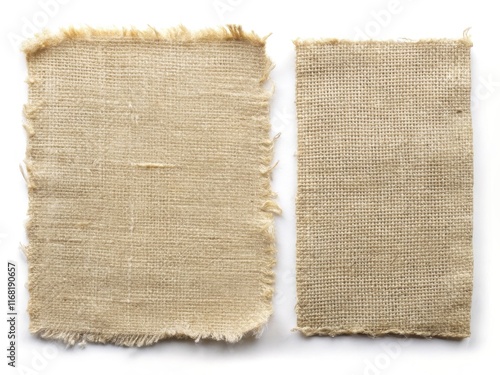 Scrap fabric patches with raw edges, ideal for clothing mending and DIY projects.