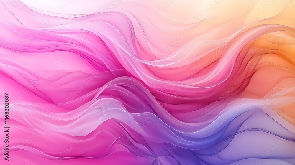 Abstract Pink Purple and Orange Wave Design Abstract Pink Purple and Orange Wave Design