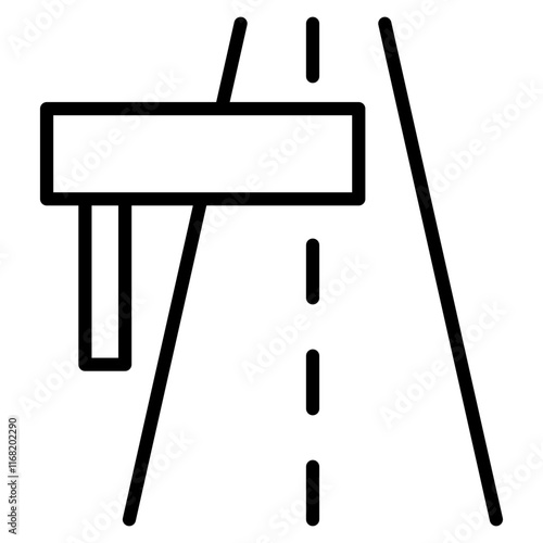 thorough fare single icon