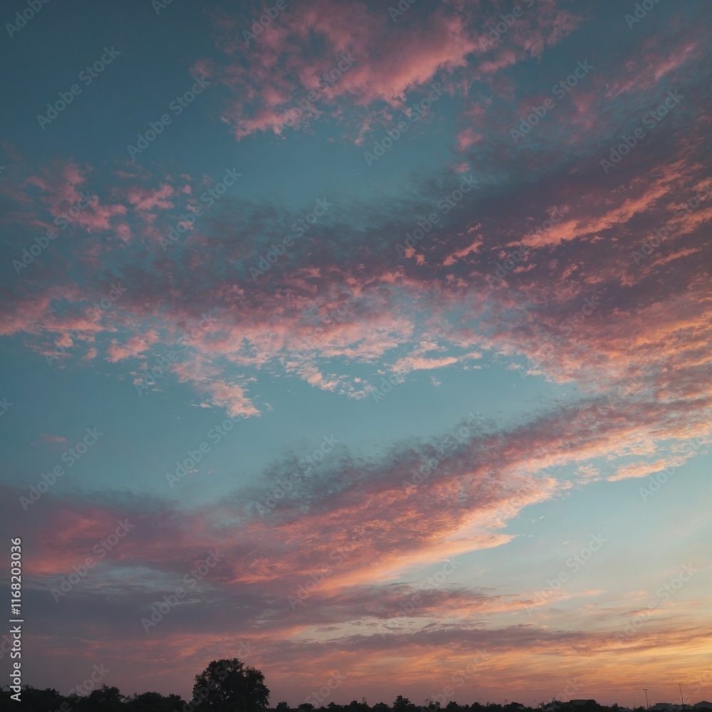 Fototapeta premium Leonardo_Kino_XL_Pastel_Morning_Sky_Soft_pastel_tones_of_the_s_0