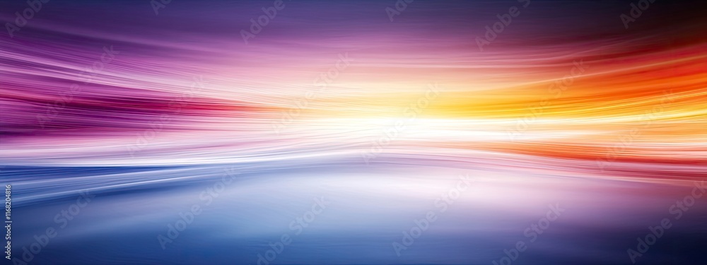 A mesmerizing blend of colors and light creating a dynamic abstract landscape with smooth flowing lines and vibrant gradients