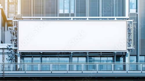 Clean design on high-tech research facility with flat white sign.