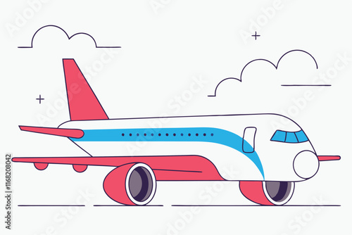 Airport illustration vector on white background


