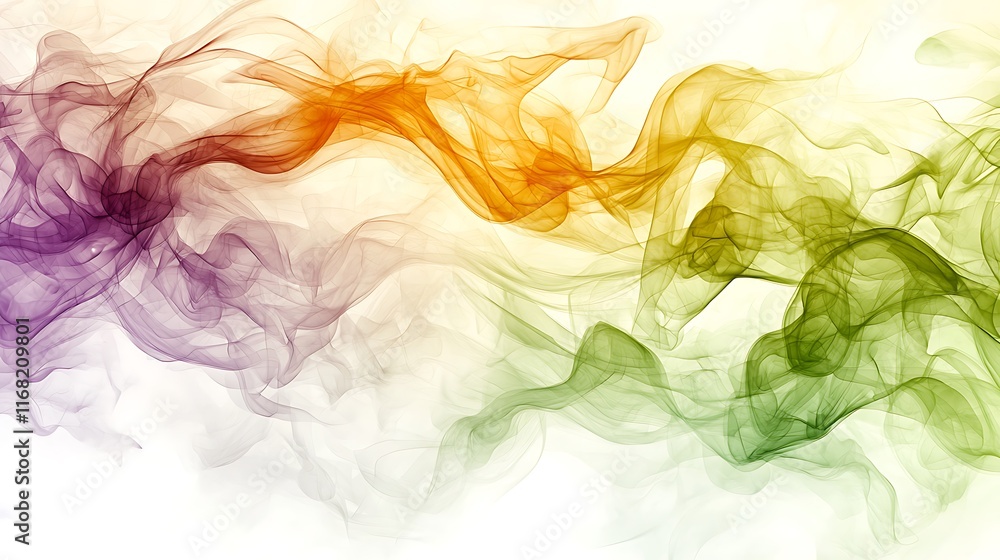 Abstract Colorful Smoke Swirls Design Abstract Colorful Smoke Swirls Design