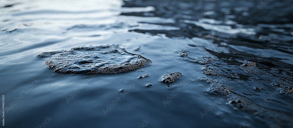 Obraz premium Abstract Water Bubbles: A Close-Up Study of Surface Tension