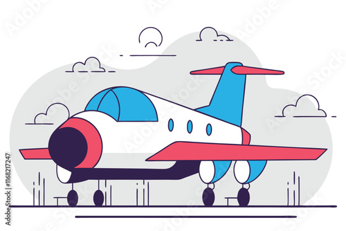 Airport illustration vector on white background


