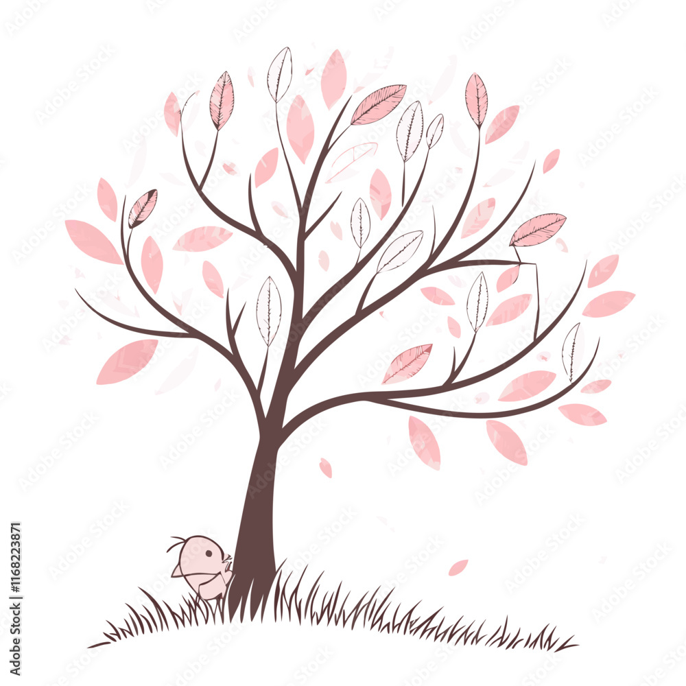 Cute Tree in Spring Season