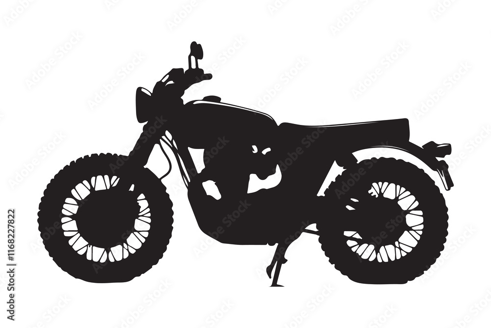Obraz premium Bike silhouette vector illustration 