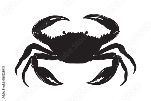 Crab Silhouette Vector illustration