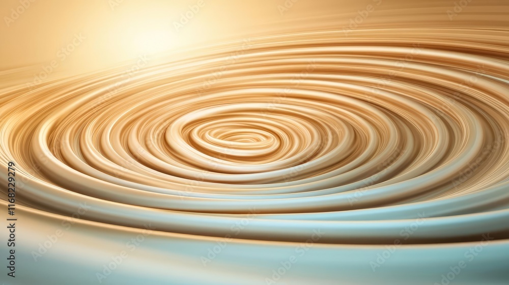 Fototapeta premium Galaxy abstract background concept. Abstract water ripple texture with warm tones and smooth gradients in a tranquil setting.