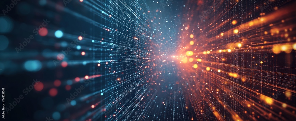 Fototapeta premium Abstract Digital Network Background for Technology, AI, and Data Storage Applications