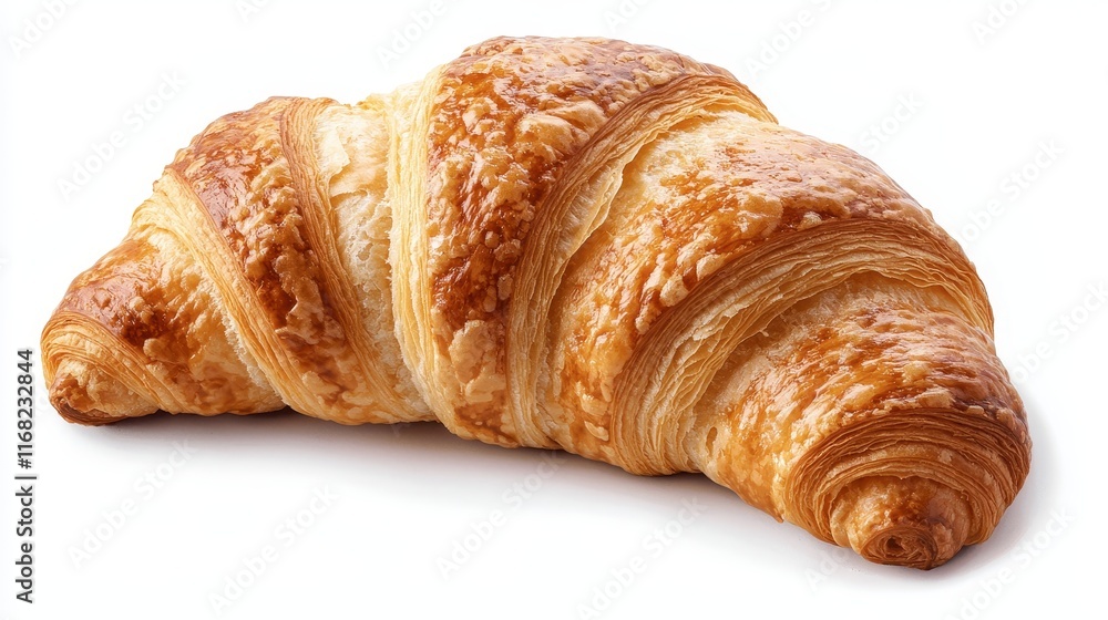 A golden, flaky croissant with a buttery texture, perfect for breakfast or as a delightful pastry treat. A golden, flaky croissant with a buttery texture, perfect for breakfast or as a delightful pastry treat.