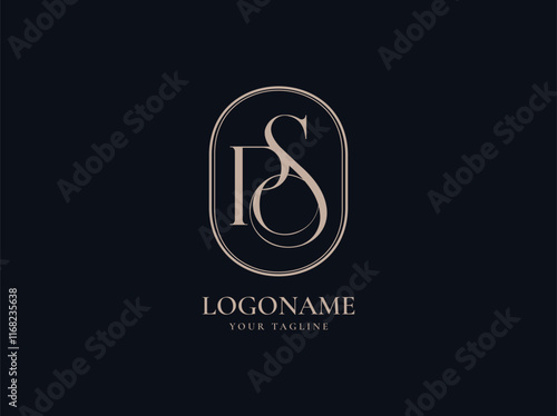 PCS Luxury logo design , letter PS luxury logo design vector
