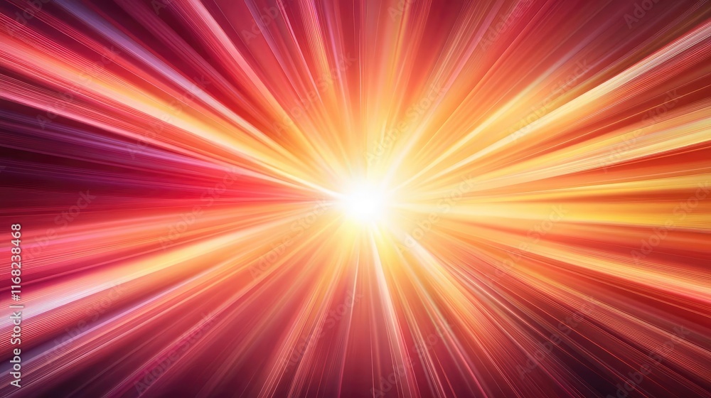 Burst abstract background concept. Vibrant light rays burst from a central point, creating an energetic, colorful background. Burst abstract background concept. Vibrant light rays burst from a central point, creating an energetic, colorful background.